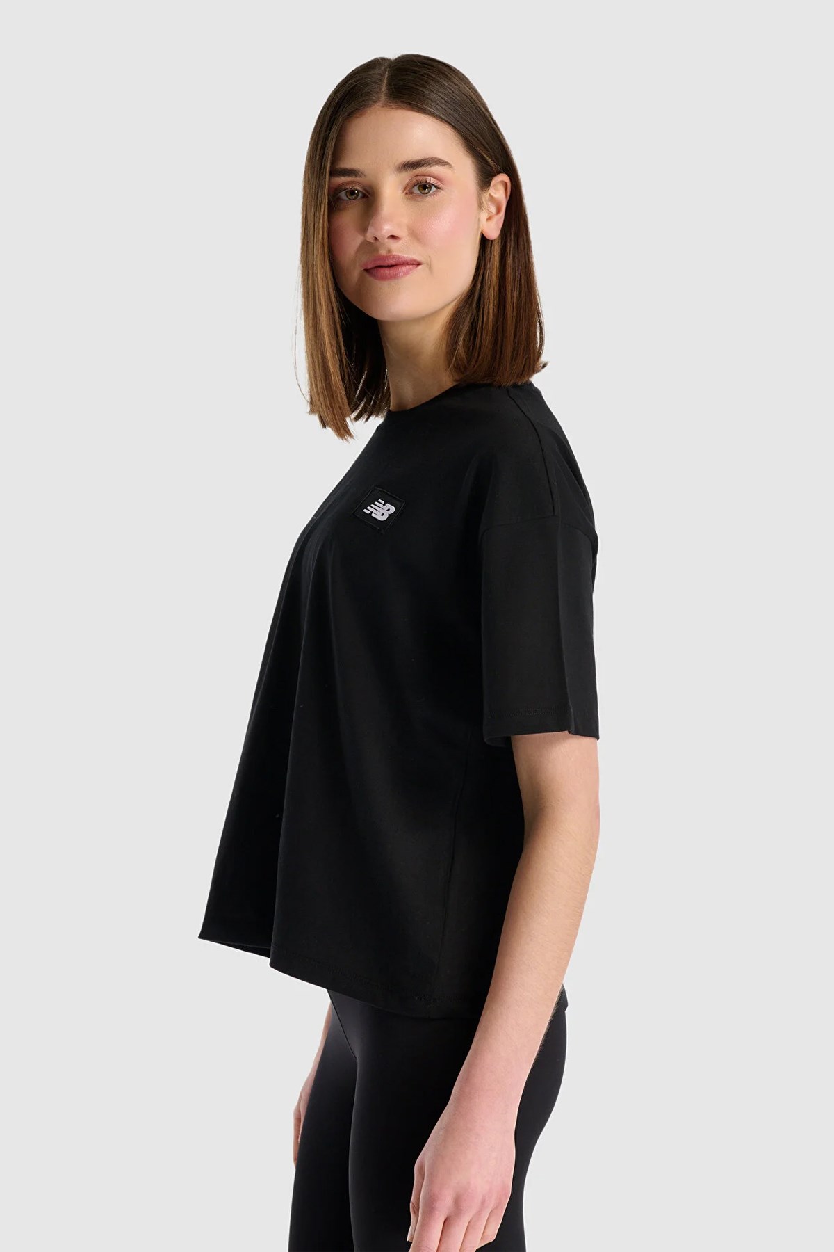 New Balance Kadın Tişört Wnt1520-Bk Siyah