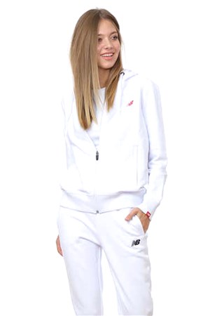 New Balance Womens Zıp Thru Hoodıe Kadın Sweatshirt WPJ032-AG