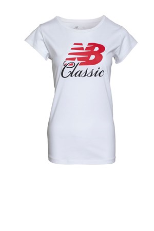 New Balance Kadın Tişört Wps001-Wt